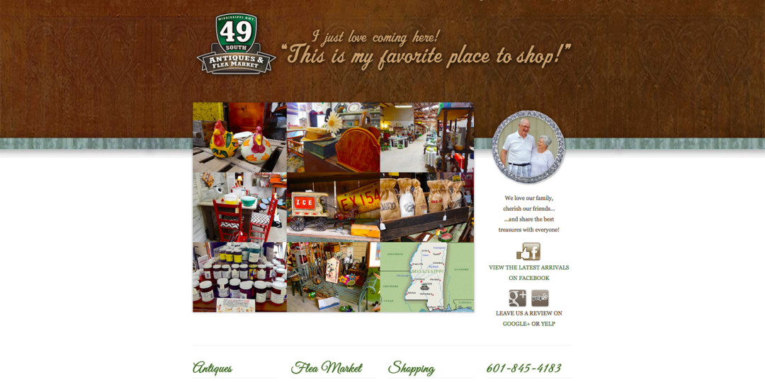 49 South Antiques website