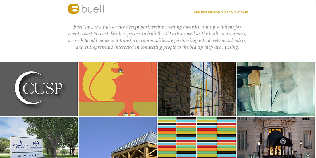 Buell Design website image