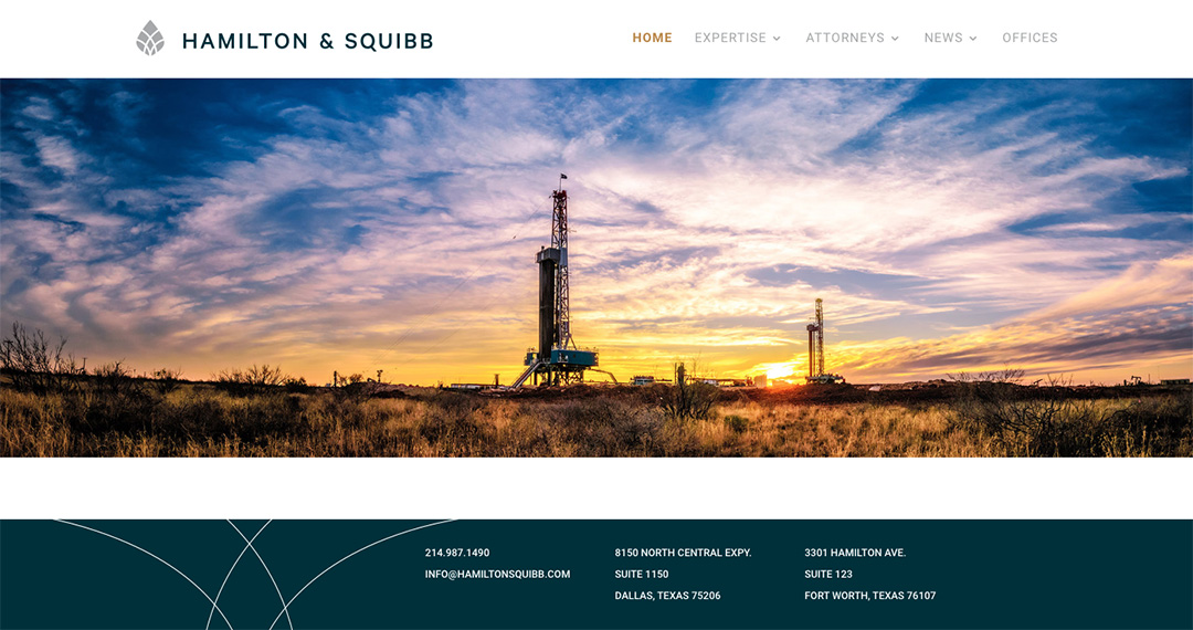 Hamilton & Squibb website by TidalBrain