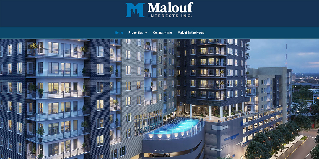 Malouf Interests website image