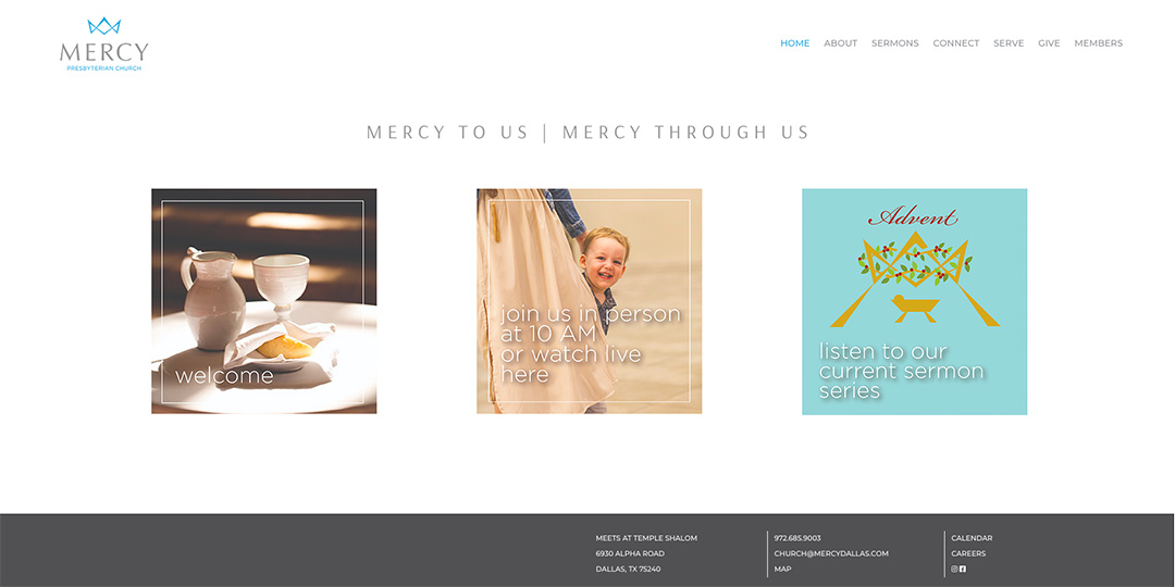 Mercy Presbyterian website by TidalBrain